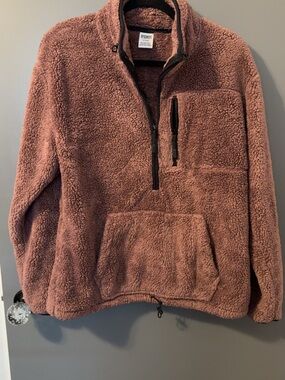 PINK Victoria's Secret Brown Sherpa Jacket